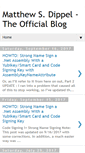 Mobile Screenshot of matthewdippel.blogspot.com