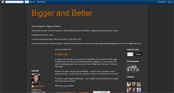 Desktop Screenshot of biggerandbetteriow.blogspot.com