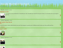 Tablet Screenshot of happilymarriedinthehood.blogspot.com