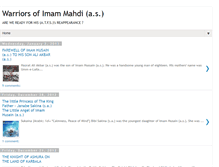 Tablet Screenshot of mahdiwarriors.blogspot.com