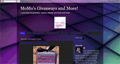 Desktop Screenshot of momosgiveaways.blogspot.com