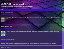 Tablet Screenshot of momosgiveaways.blogspot.com