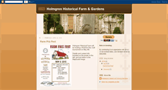 Desktop Screenshot of holmgrenhistoricalfarm.blogspot.com