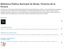 Tablet Screenshot of bibliotecaronda.blogspot.com