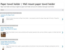 Tablet Screenshot of papertowelholderinc.blogspot.com