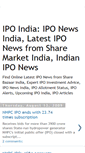 Mobile Screenshot of ipo-news-india.blogspot.com