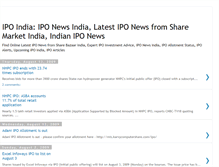 Tablet Screenshot of ipo-news-india.blogspot.com