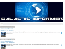 Tablet Screenshot of galacticinformer.blogspot.com