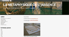 Desktop Screenshot of lametaphysiquedelabsence.blogspot.com