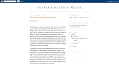 Desktop Screenshot of hockeysimulatoronline.blogspot.com