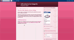 Desktop Screenshot of adventuresinlingerie.blogspot.com