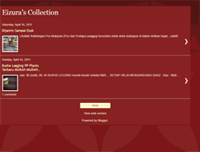 Tablet Screenshot of eizurascollection.blogspot.com