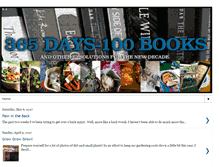 Tablet Screenshot of 365days-100books.blogspot.com