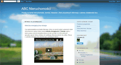 Desktop Screenshot of abcnieruchomosci.blogspot.com