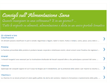 Tablet Screenshot of consiglialimentazione.blogspot.com