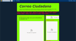 Desktop Screenshot of correociudadano.blogspot.com