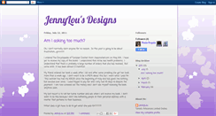 Desktop Screenshot of jennylousdesigns.blogspot.com