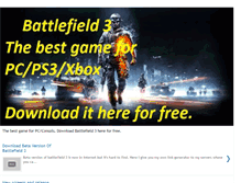 Tablet Screenshot of battlefield3-download.blogspot.com