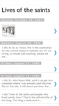 Mobile Screenshot of livesofsaints.blogspot.com