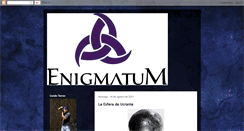 Desktop Screenshot of enigmatumzt.blogspot.com