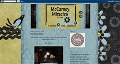 Desktop Screenshot of mccarneymiracles.blogspot.com