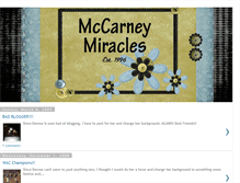 Tablet Screenshot of mccarneymiracles.blogspot.com