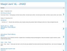 Tablet Screenshot of masjidjamial-jihad.blogspot.com