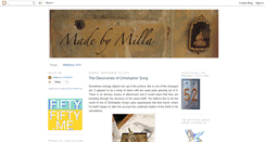 Desktop Screenshot of madebymilla.blogspot.com