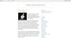 Desktop Screenshot of geekarchaeology.blogspot.com