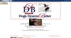 Desktop Screenshot of dogsdeservebettermn.blogspot.com