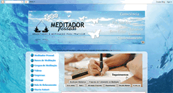 Desktop Screenshot of meditadorpessoal.blogspot.com