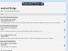 Tablet Screenshot of androidbridge.blogspot.com