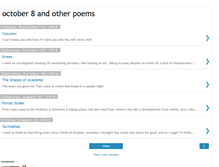 Tablet Screenshot of october8andotherpoems.blogspot.com