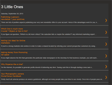Tablet Screenshot of 3little1.blogspot.com