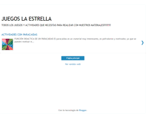 Tablet Screenshot of juegoslaestrellayactividades.blogspot.com