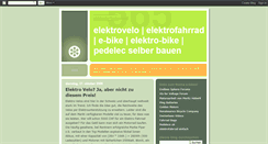 Desktop Screenshot of e-bike-tec.blogspot.com