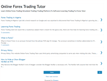 Tablet Screenshot of beginnerforextutor.blogspot.com