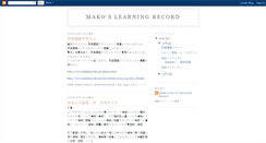 Desktop Screenshot of makolearning.blogspot.com