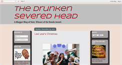 Desktop Screenshot of drunkenseveredhead.blogspot.com