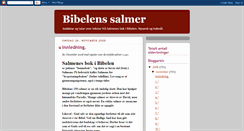 Desktop Screenshot of bibelsalmer.blogspot.com