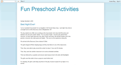 Desktop Screenshot of funpreschoolactivities.blogspot.com