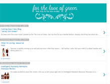 Tablet Screenshot of fortheloveofgreen.blogspot.com