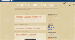 Desktop Screenshot of libertadypatria1c.blogspot.com