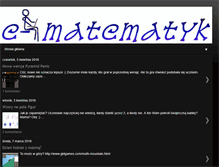 Tablet Screenshot of e-matematyk.blogspot.com