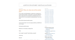 Desktop Screenshot of anticipatoryretaliation.blogspot.com