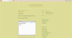 Desktop Screenshot of goatherding.blogspot.com