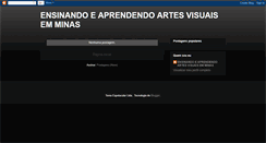 Desktop Screenshot of ensinandoeaprendendoartesvisuaismg.blogspot.com