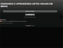 Tablet Screenshot of ensinandoeaprendendoartesvisuaismg.blogspot.com