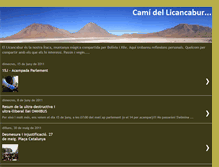 Tablet Screenshot of camidellicancabur.blogspot.com