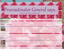 Tablet Screenshot of procrastinatorgeneralsays.blogspot.com